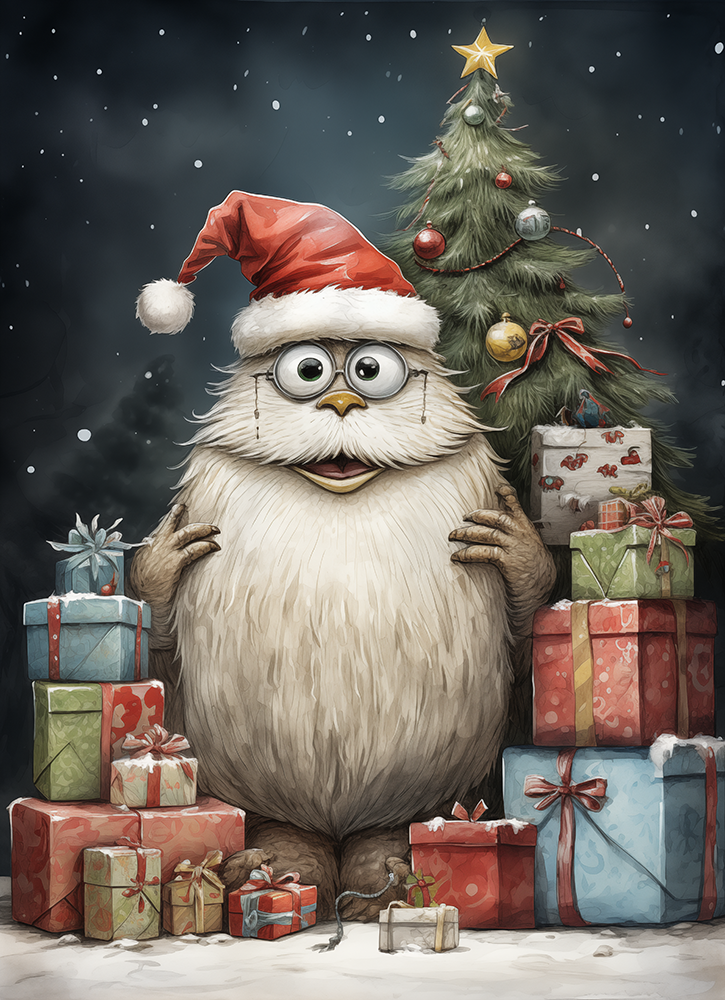 Furry Christmas monster - 4