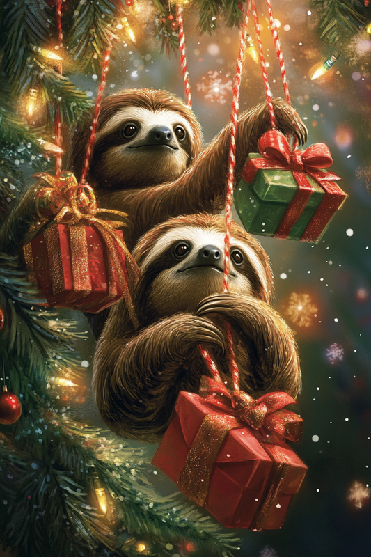 Christmas Sloths - 3