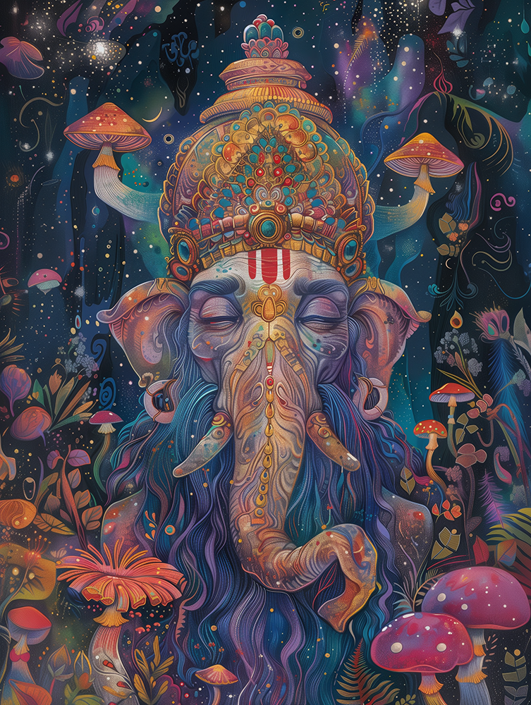 Meditating Ganesha - 1