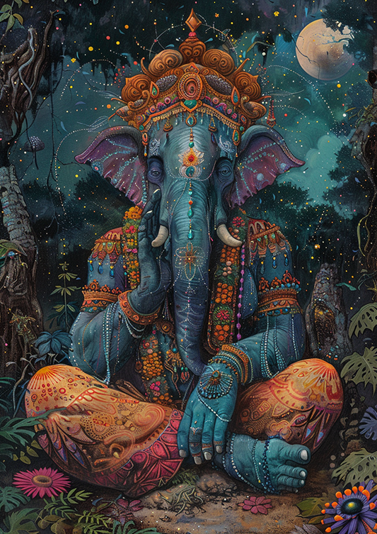 Meditating Ganesha - 2