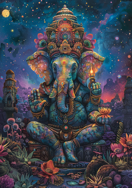 Meditating Ganesha - 3 – Allard Ink