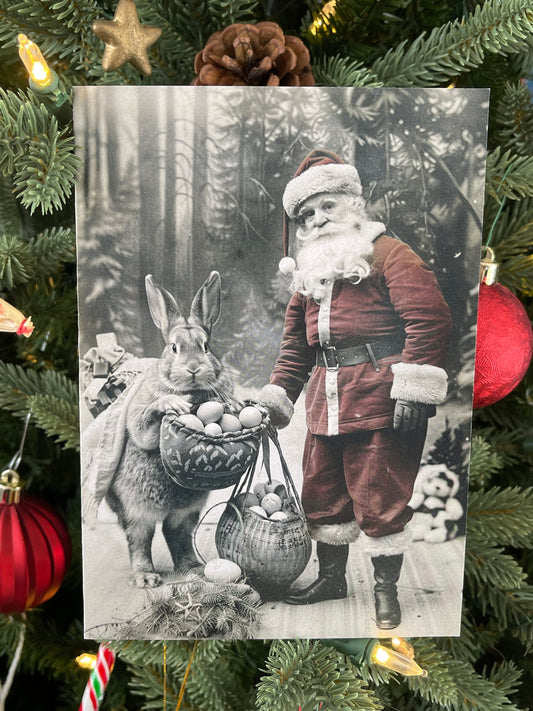 Santa and the Easter Bunny