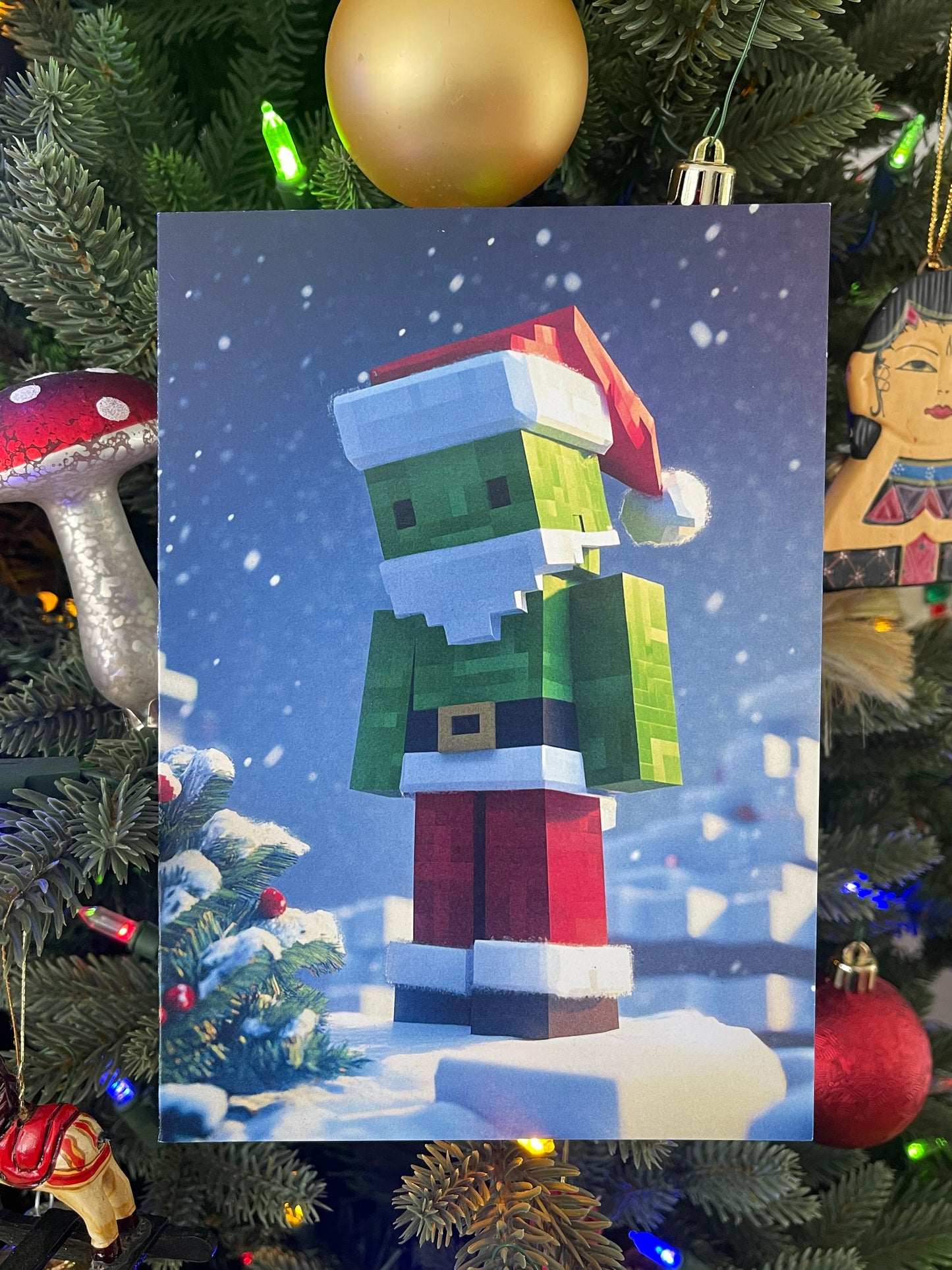 Creeper Santa Green