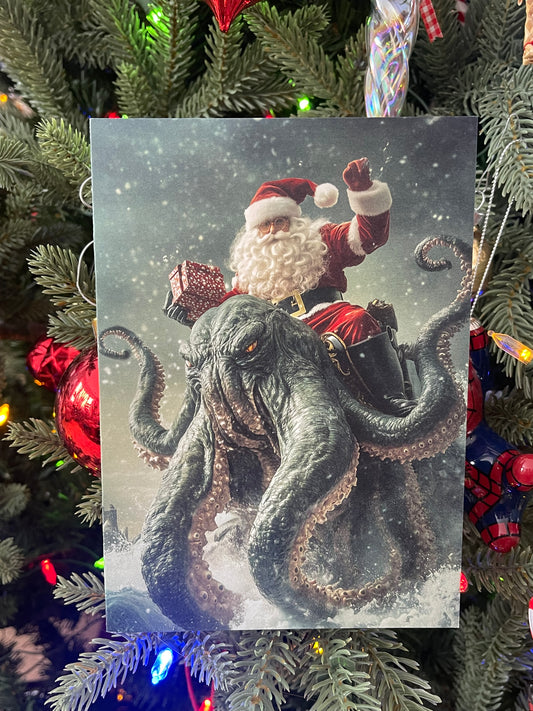 Santa Riding Cthulhu