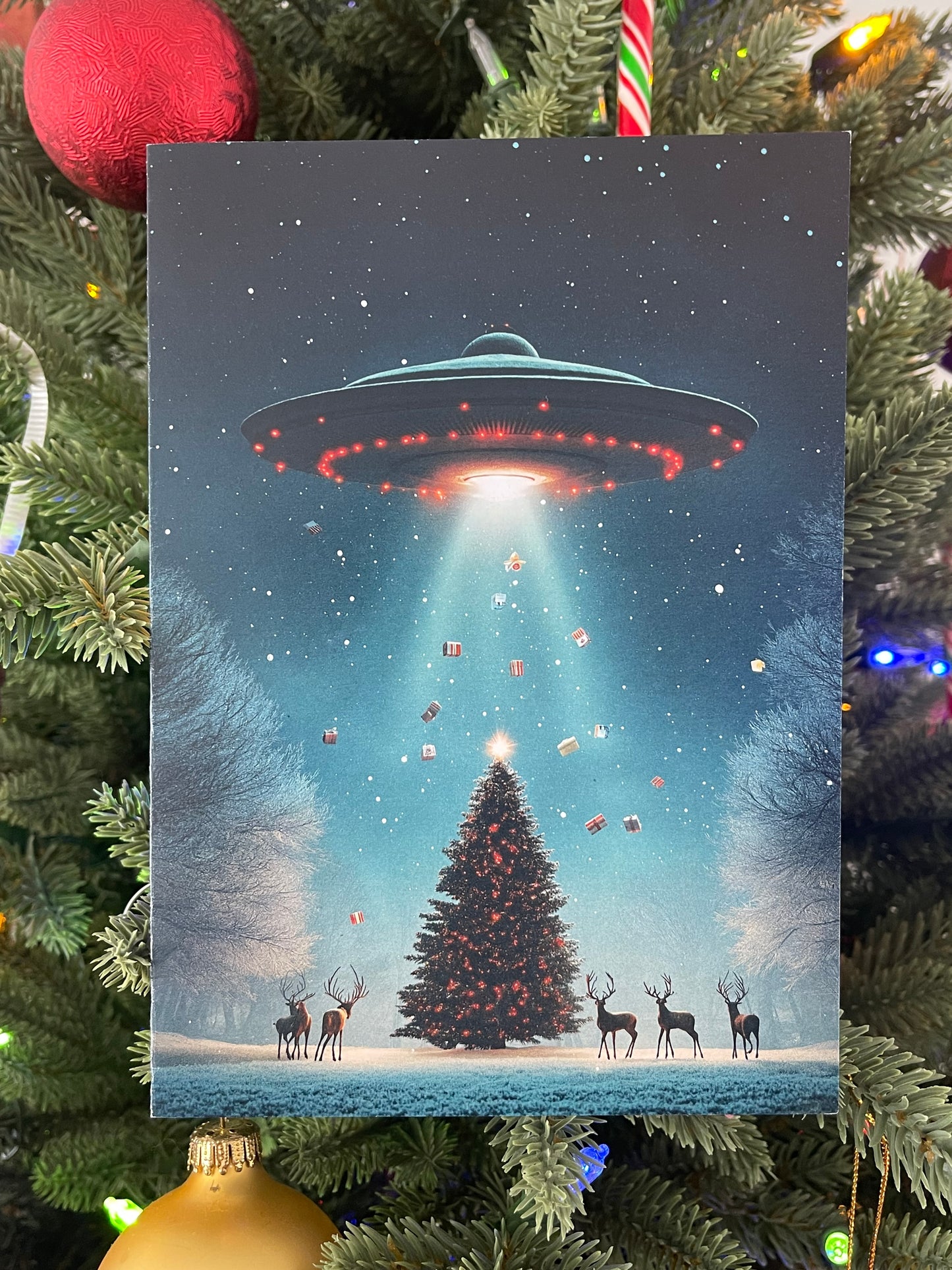 UFO abducting our gifts! - 1