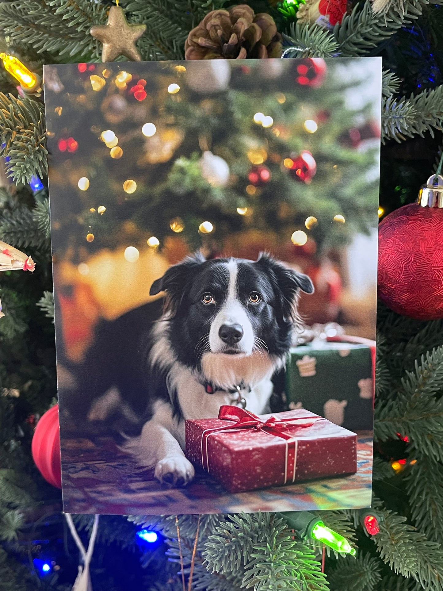 Christmas Dog - Australian Shephard