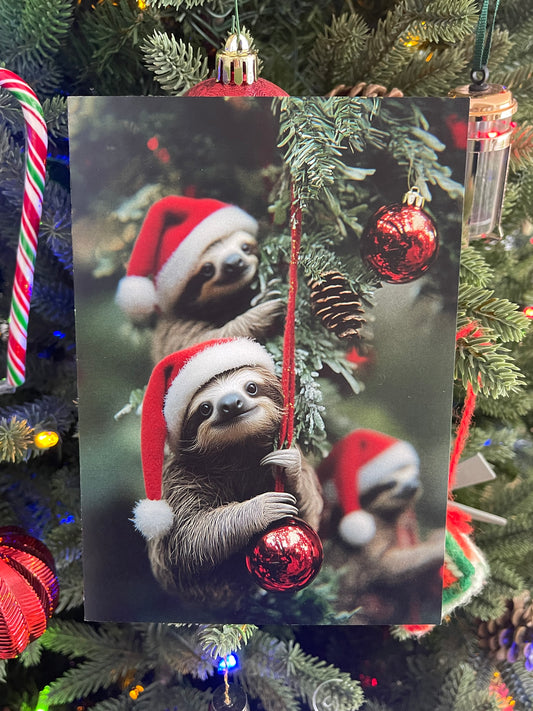 Christmas Sloths - 1