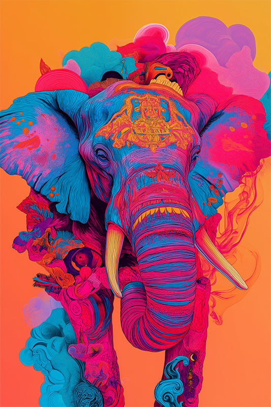 Electric Psychedelic Elephant