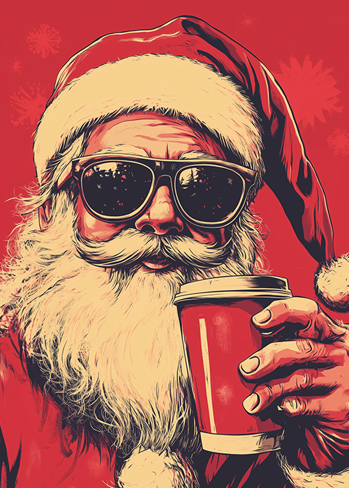 Santa on Coffee Break