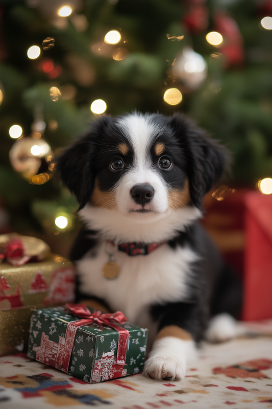 Christmas Dog - Bouvier Bernois