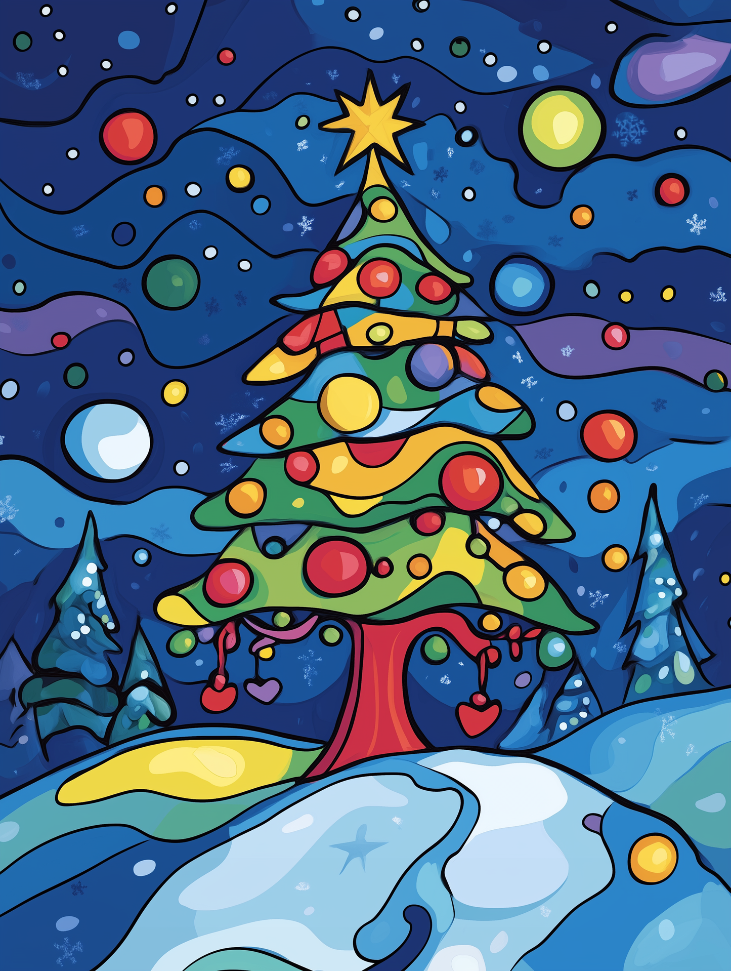 Christmas Tree in the Forest 3D - 5