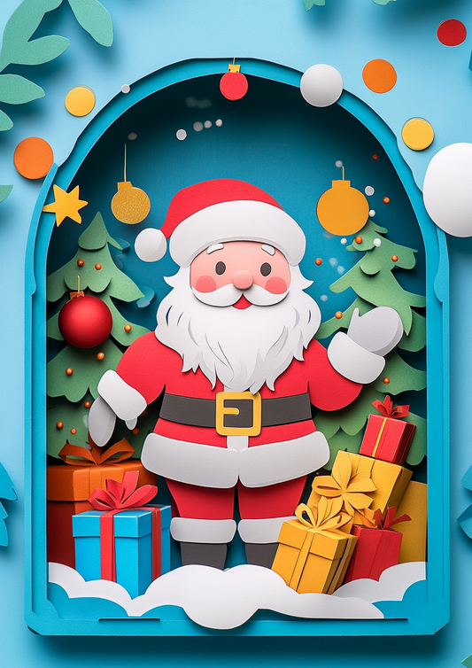 Santa 3D cutout - 1