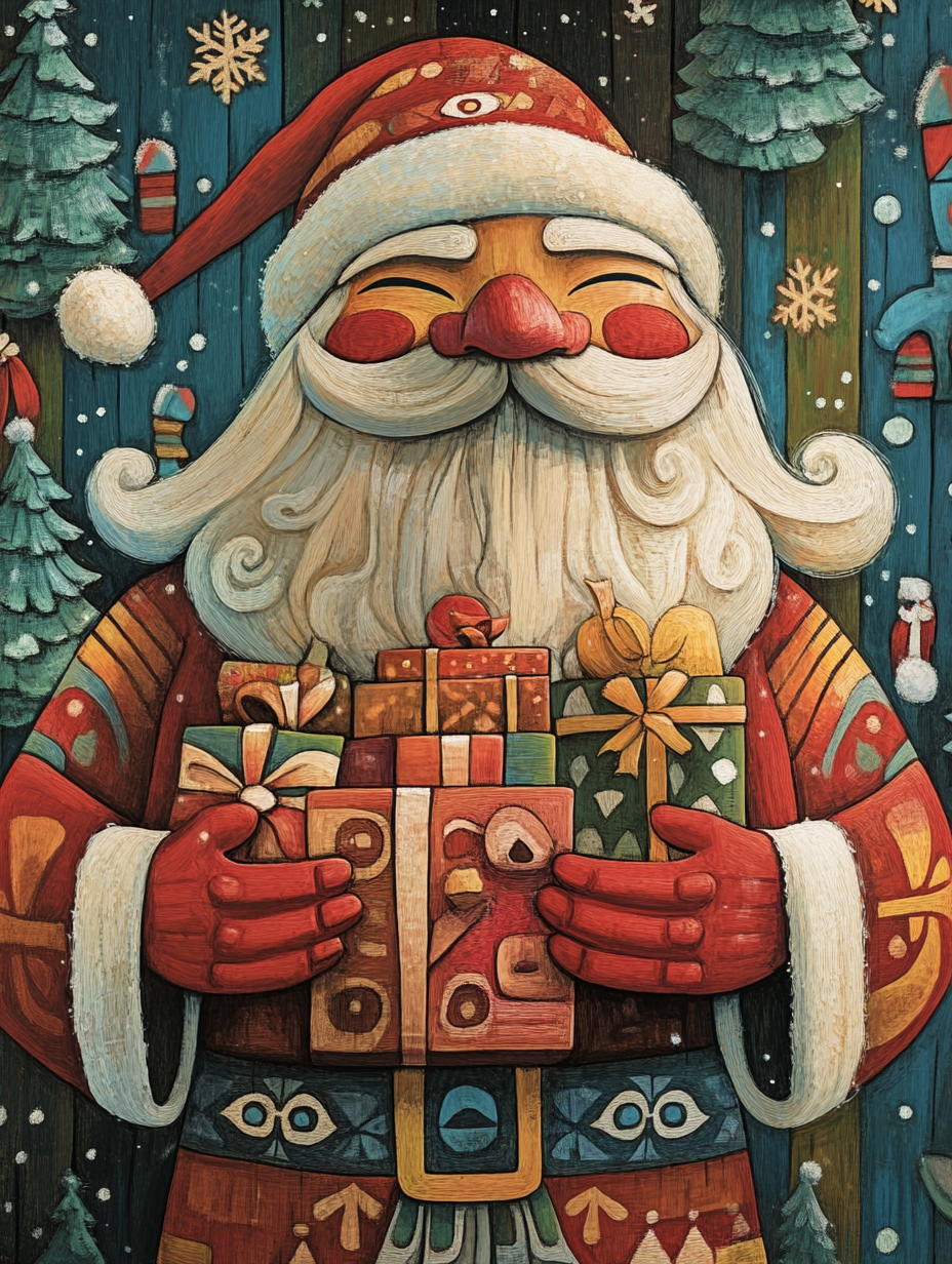 Santa bringing gifts - 1