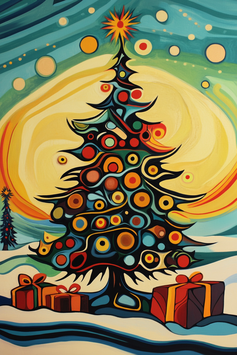 Christmas Tree in the Forest - 8