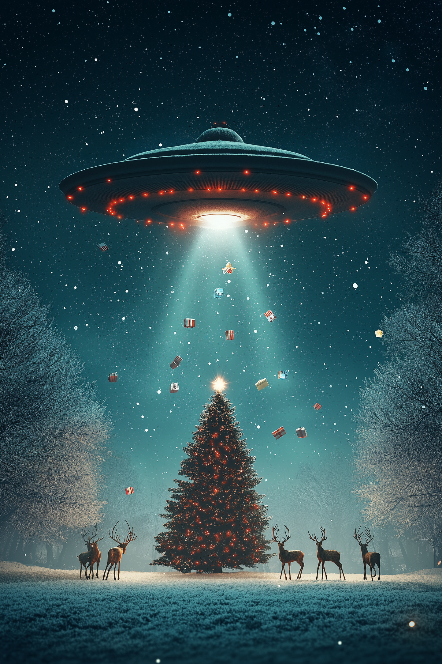 UFO abducting our gifts! - 1