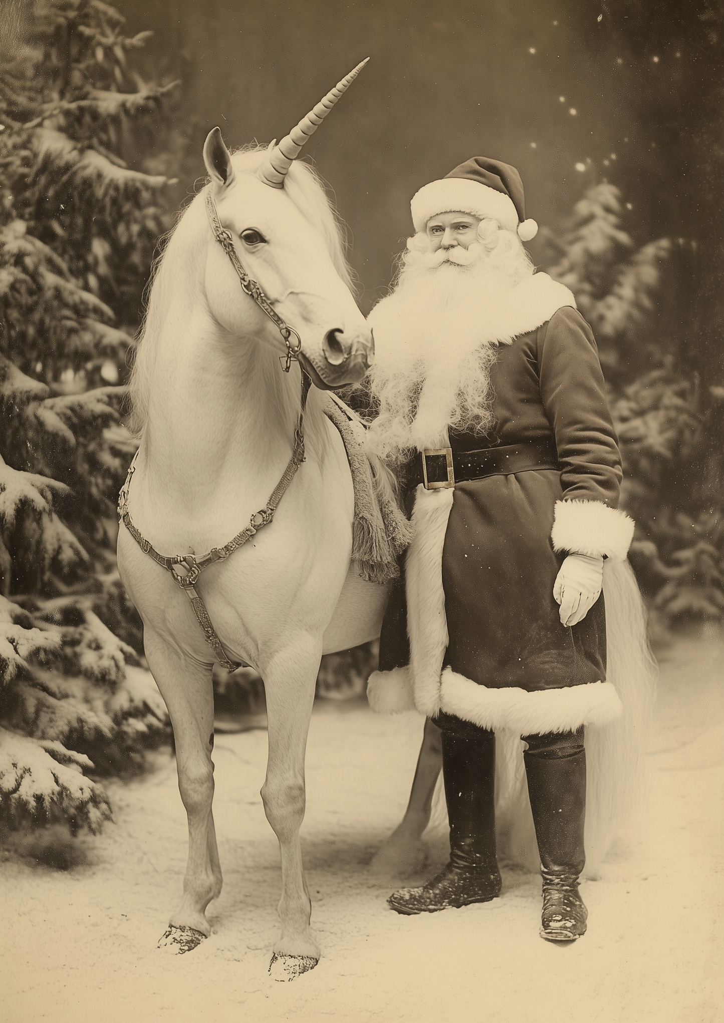 Santa and the Unicorn
