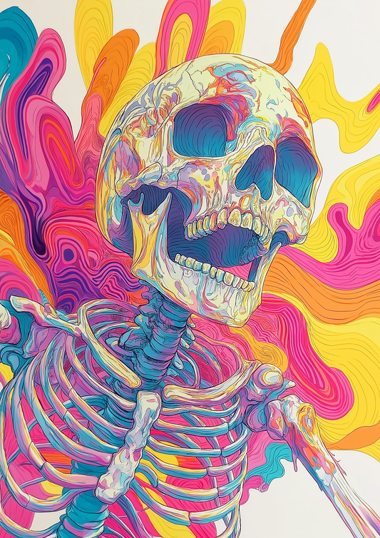 Electric Rainbow Skeleton - 2